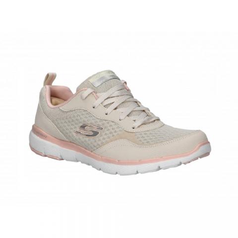 Skechers flex appeal 2.0 mujer beige sale